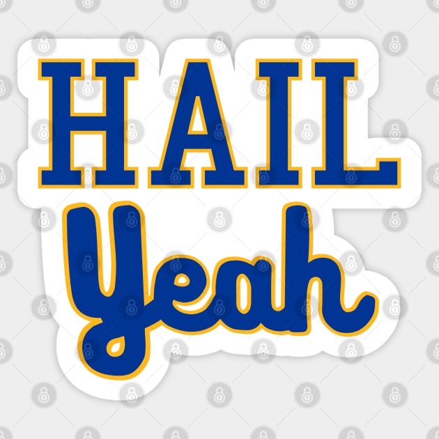 Hail Yeah Script Panthers Sticker by dutchlovedesign